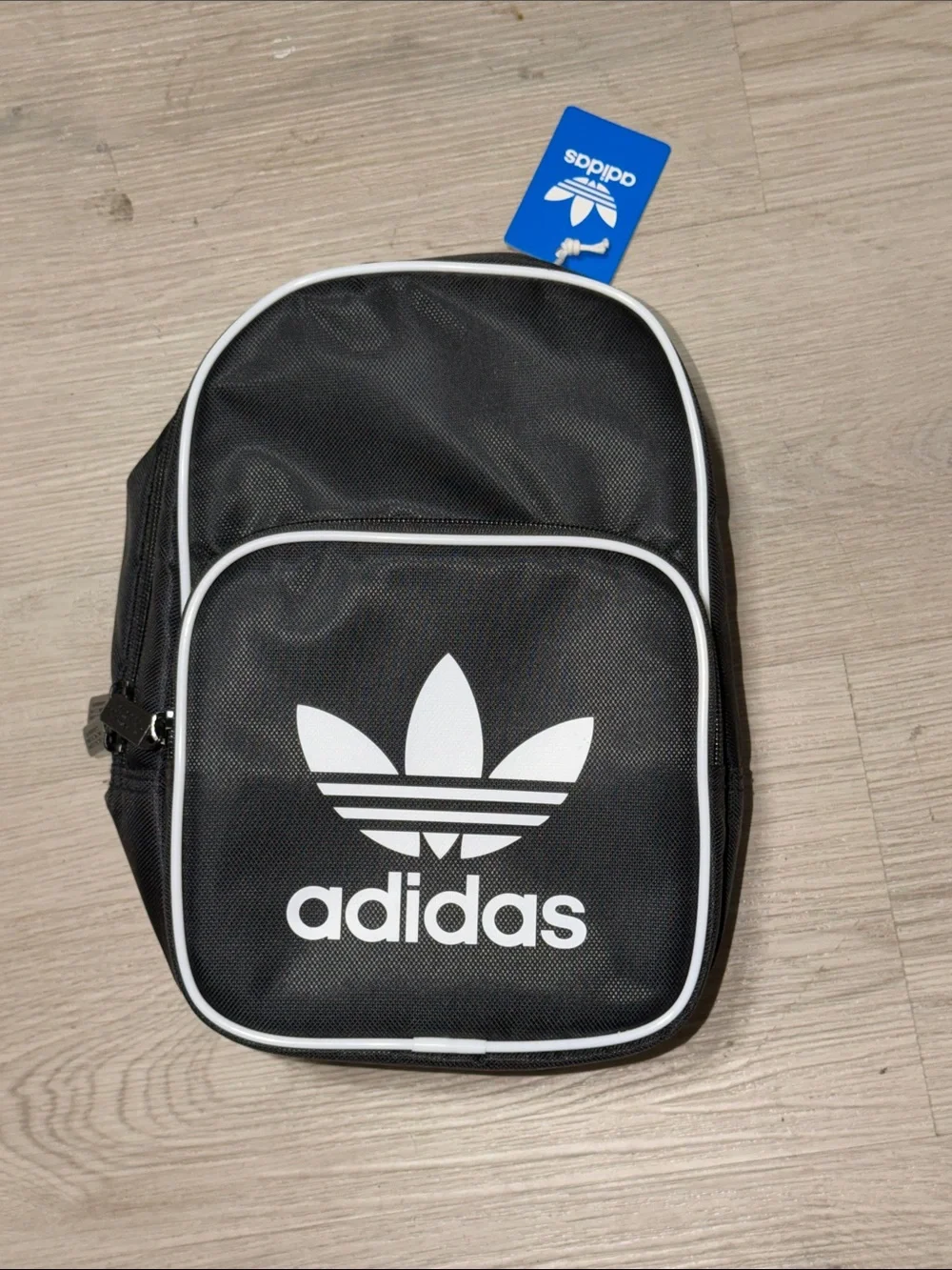adidas Black with White Trim Trefoil lunch bag